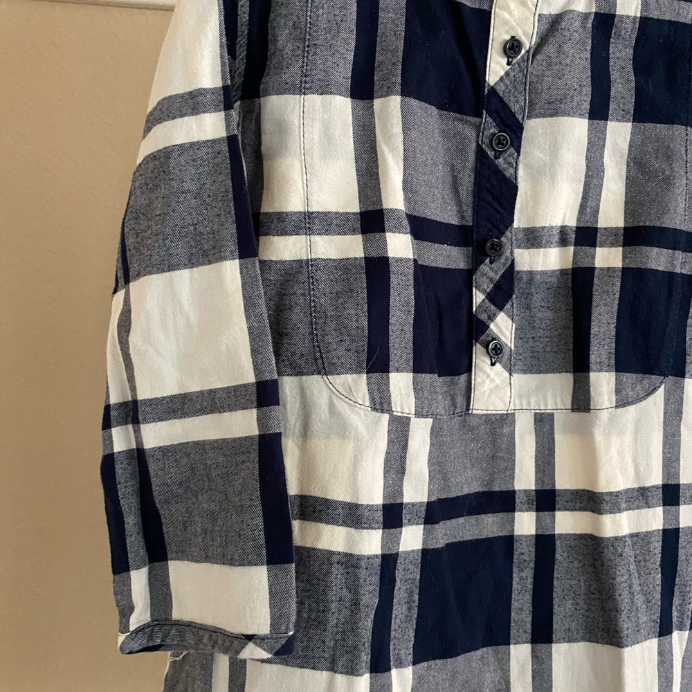 Girls J. Crew Flannel Popover Tunic - Picture 3 of 7